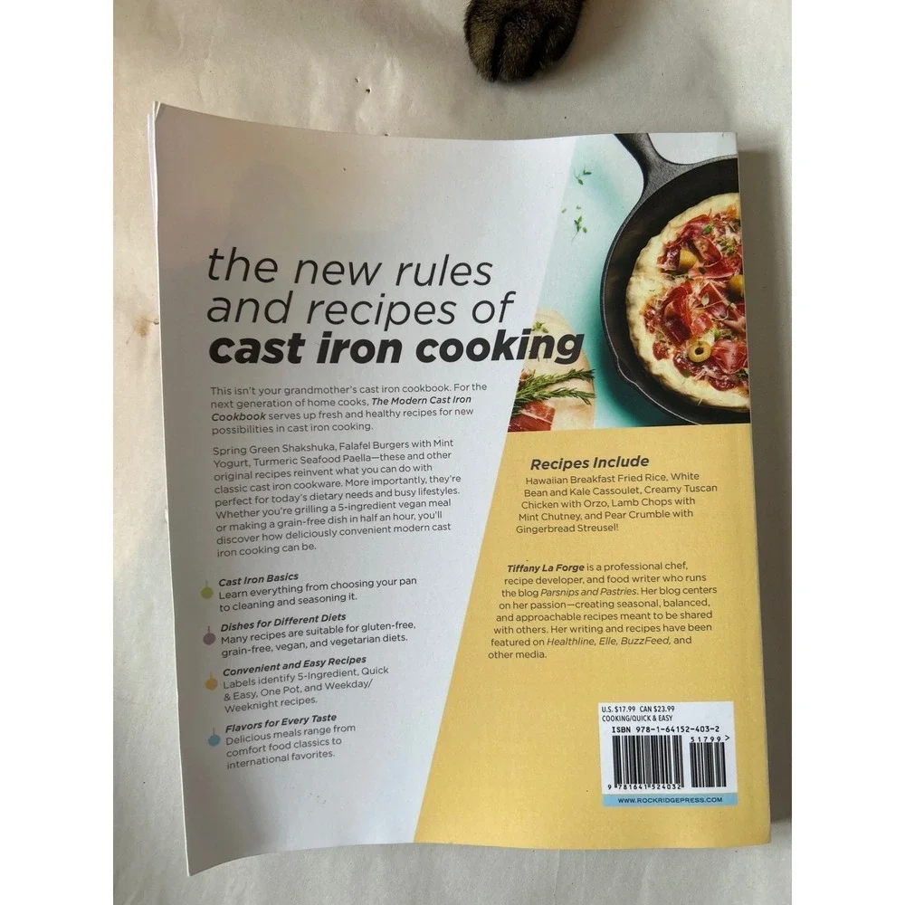 Cast Iron Cookbook Lot 30-Minute & Modern Cast Iron Recipes Skillet Cooking 2 Bk